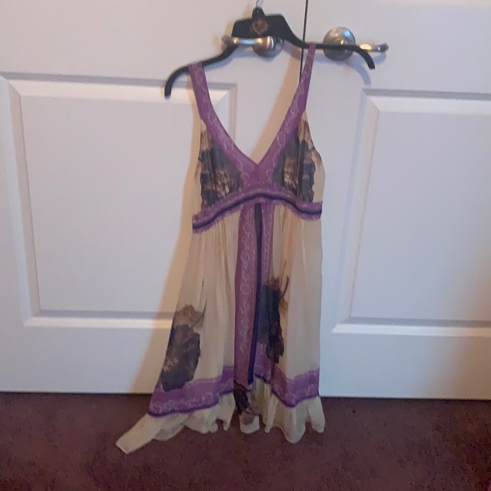 Anthropologie lil floating lotus dress